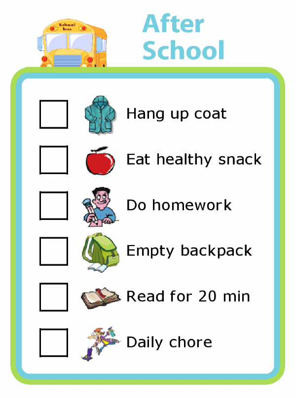 Printable To Do Lists for Kids