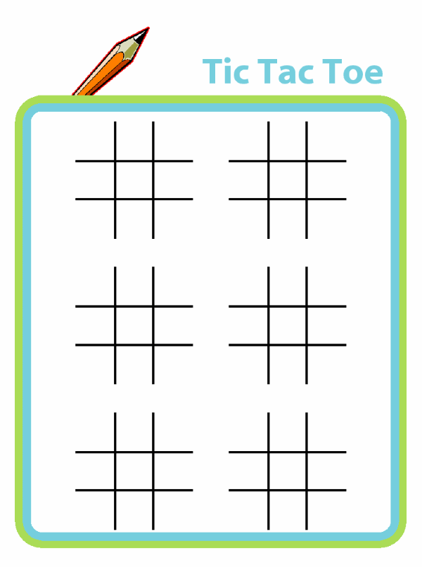 Printable tic toe game for kids