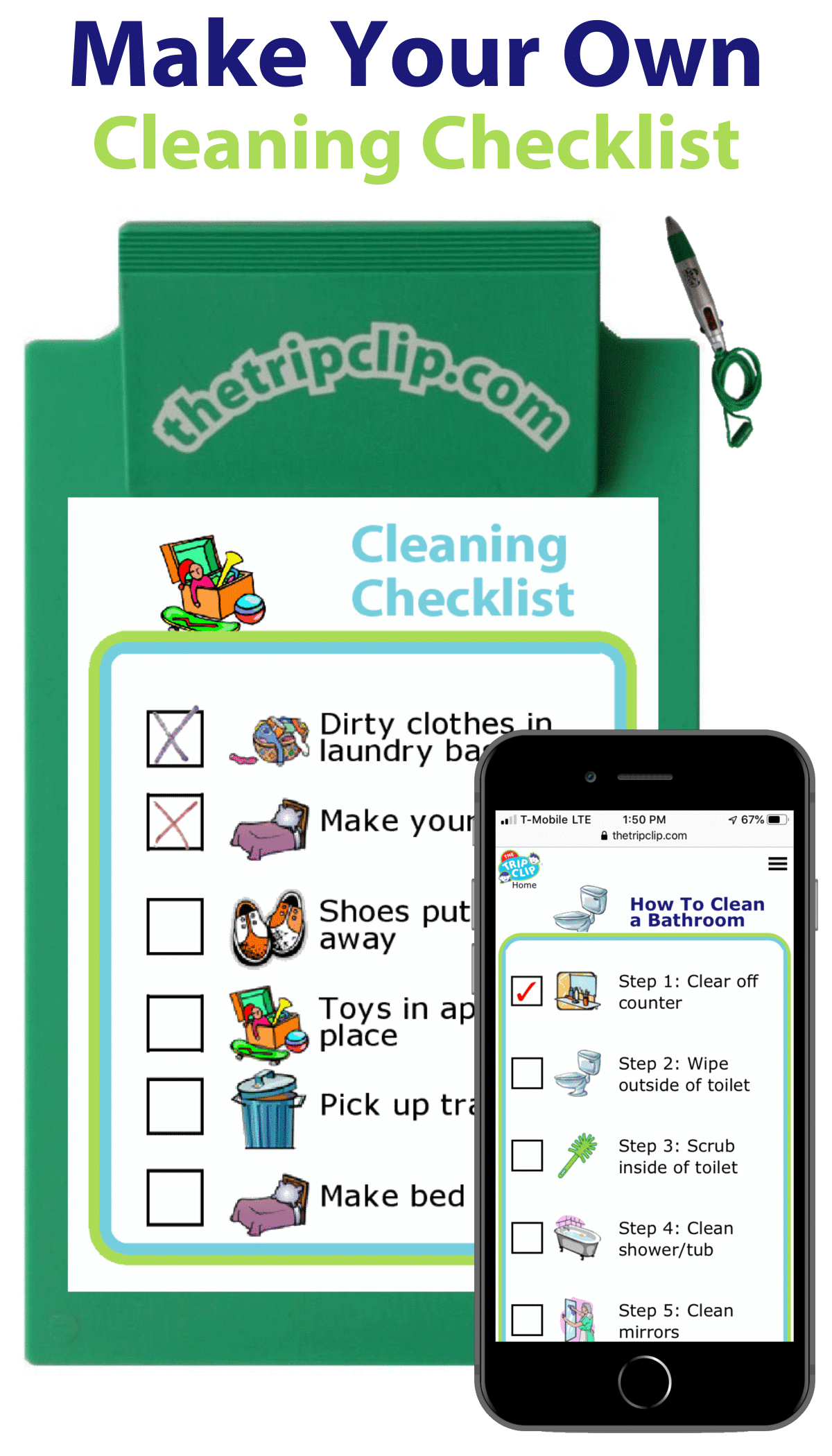 Week 38 Free Printable: How to Clean a Kitchen – The Trip Clip Blog