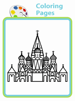 2 coloring pages: a turtle and a castle