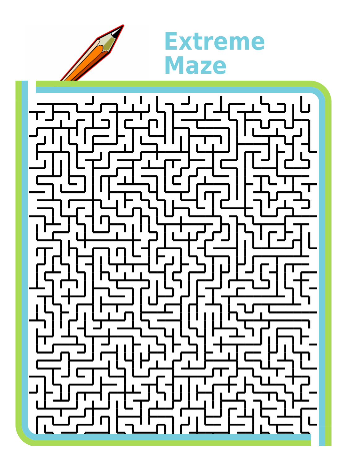 Super Difficult Maze Printable