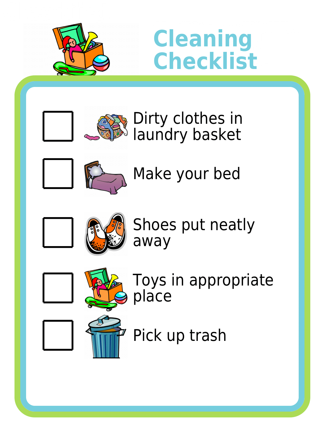 Get Organized With Picture Checklists For Kids - The Trip Clip