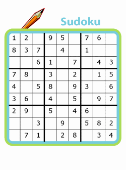 4x4, 6x6, and 9x9 sudoku puzzles for kids