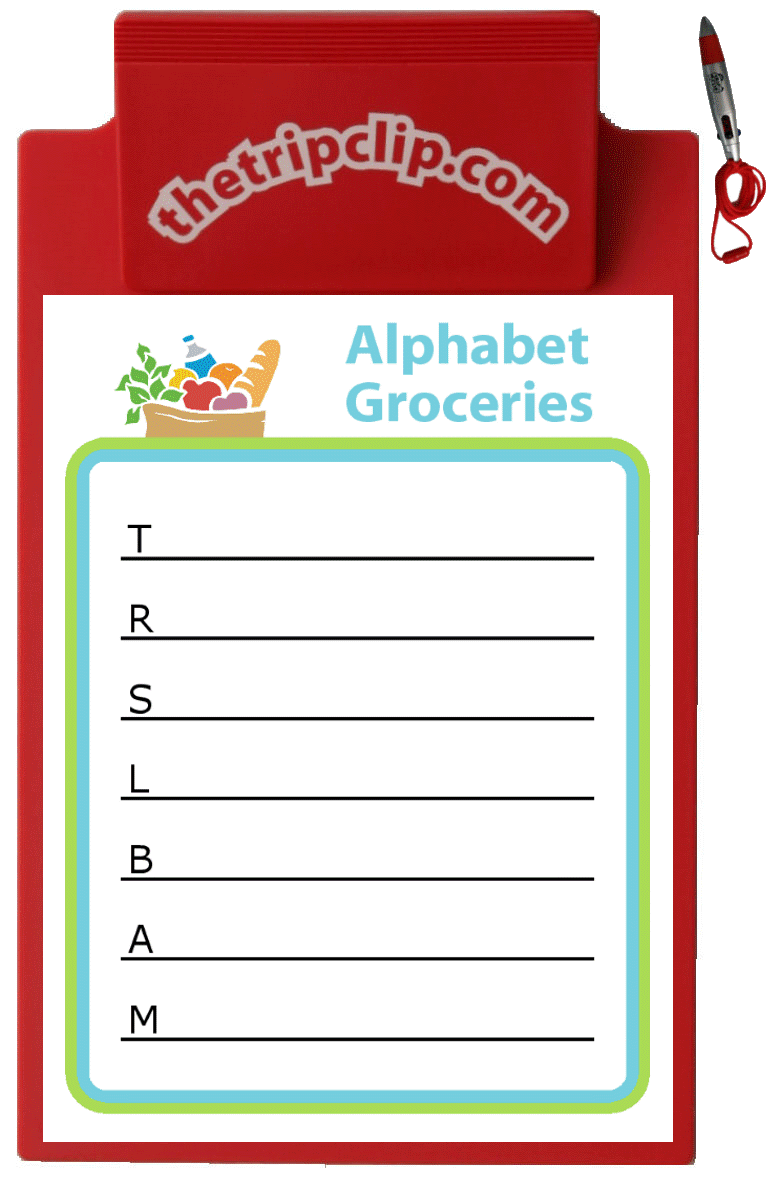 Alphabet Game: Blank lines with a capital letter at the beginning of each.