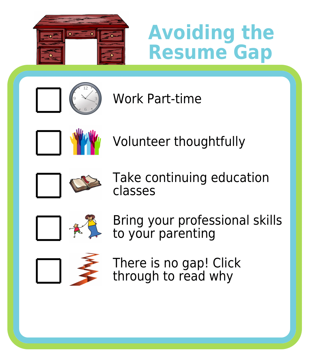 Picture checklist listing the benefits of a 4-day work week