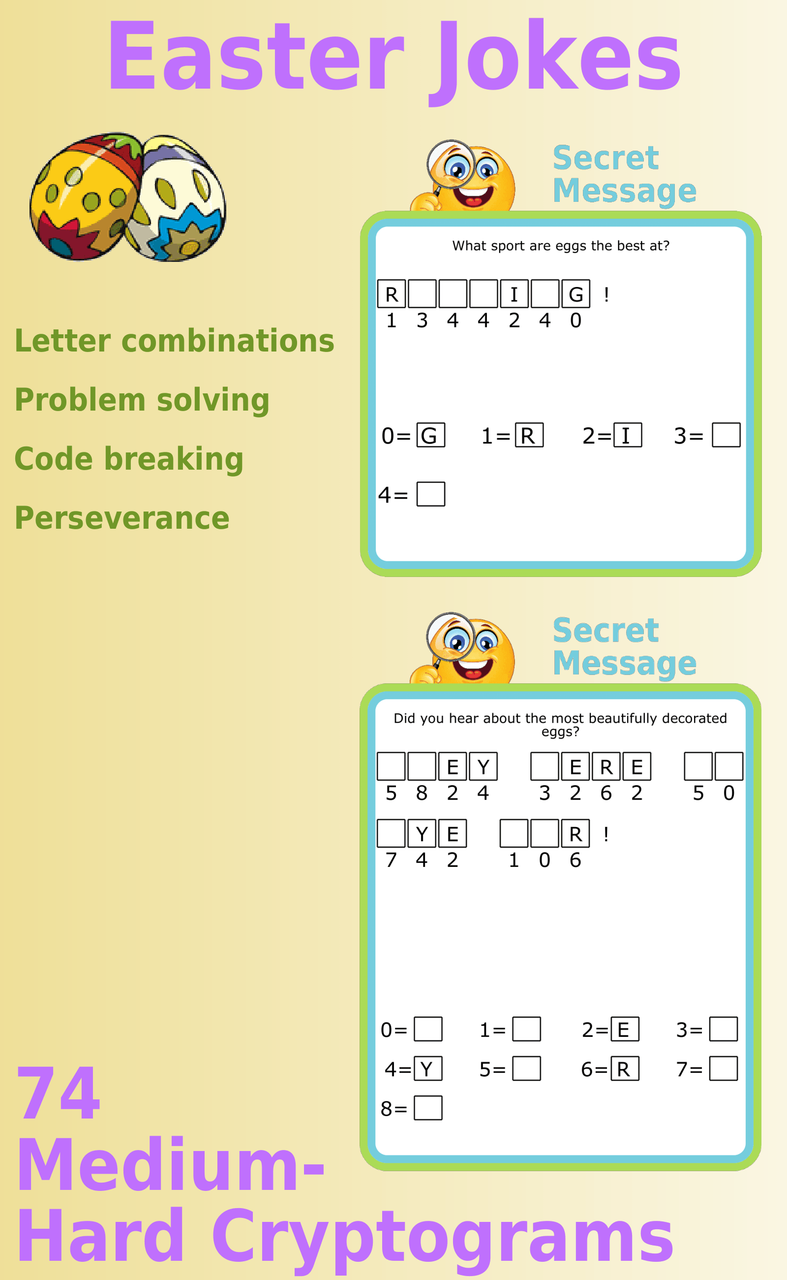 Bingo board with 24 upper case letters