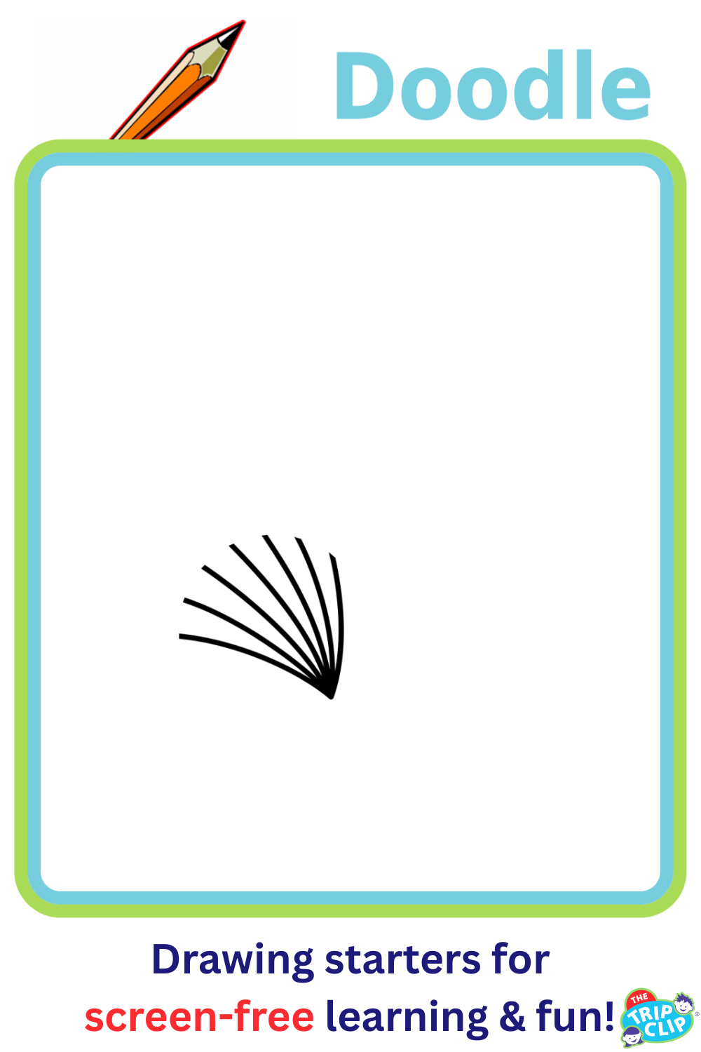 Printable drawing starters for kids