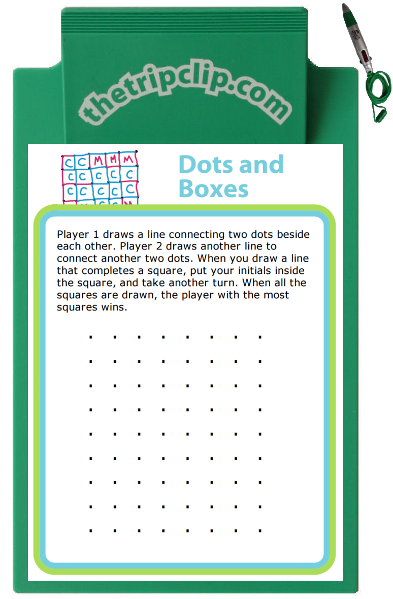 Dots and Boxes game showing 8x8 grid of dots