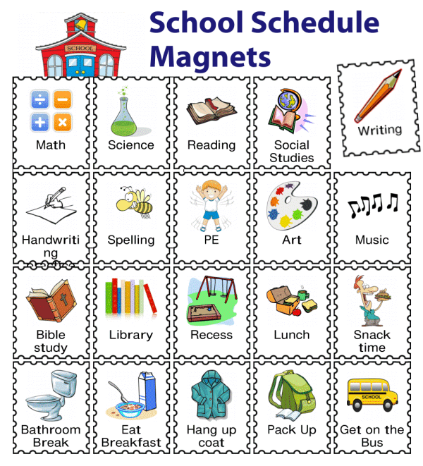 Make a Magnetic Checklist For Your Kids