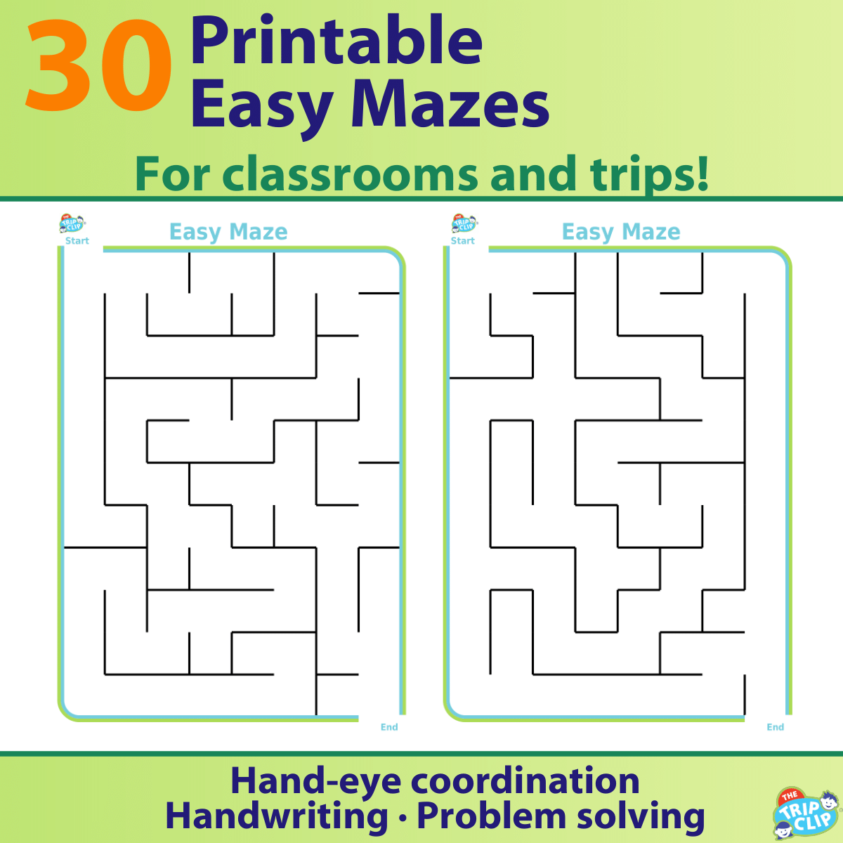 30 Printable Mazes