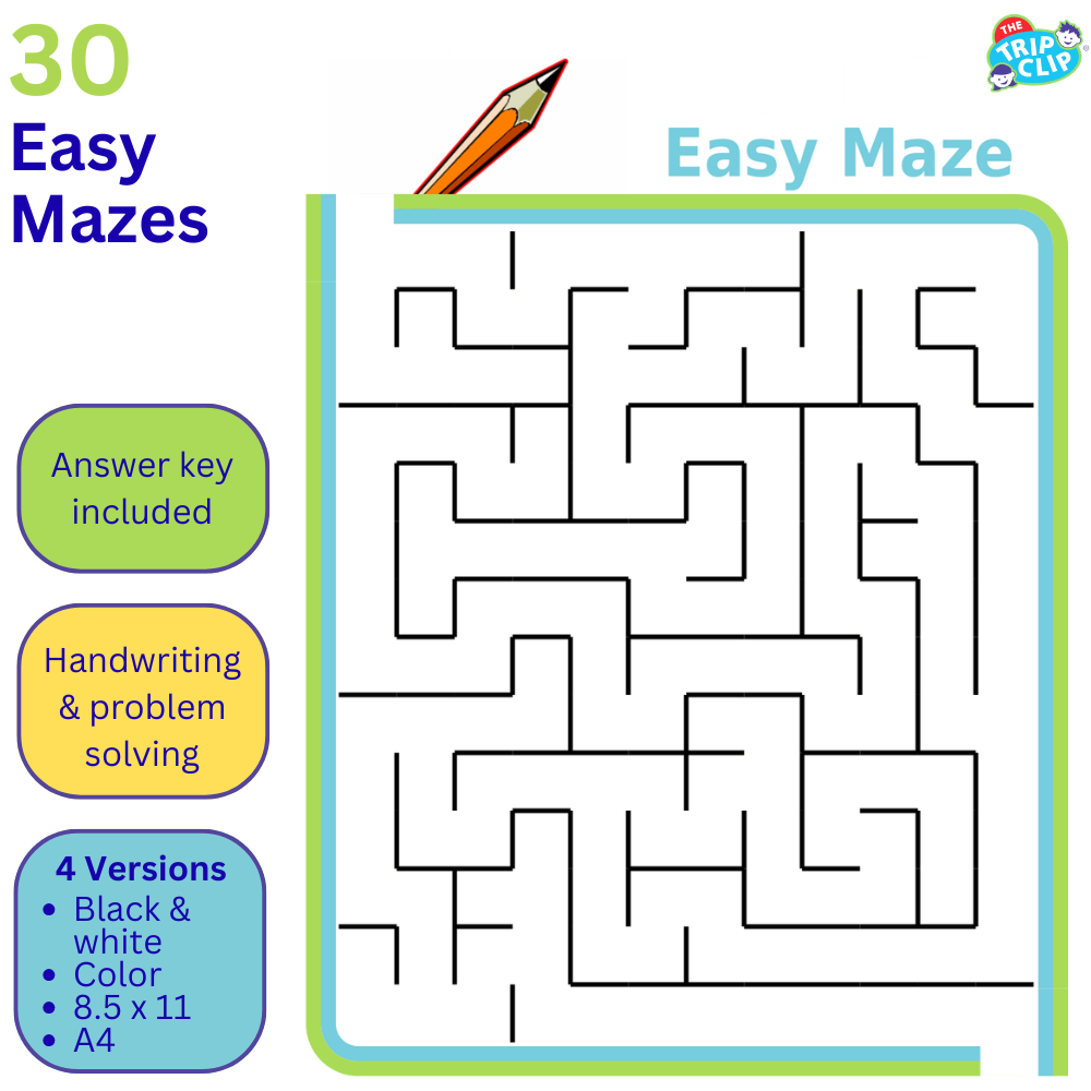 30 Printable Mazes