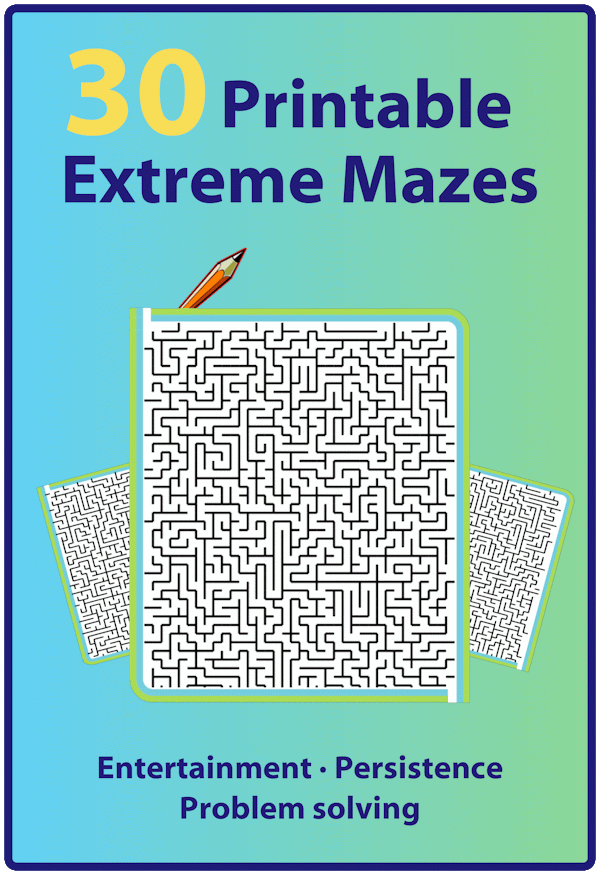 30 Printable Mazes