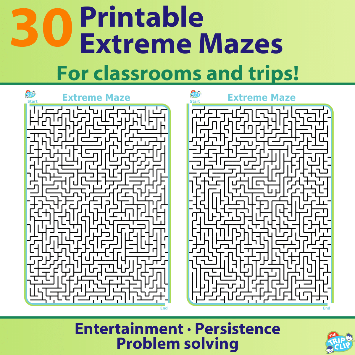 30 Printable Mazes