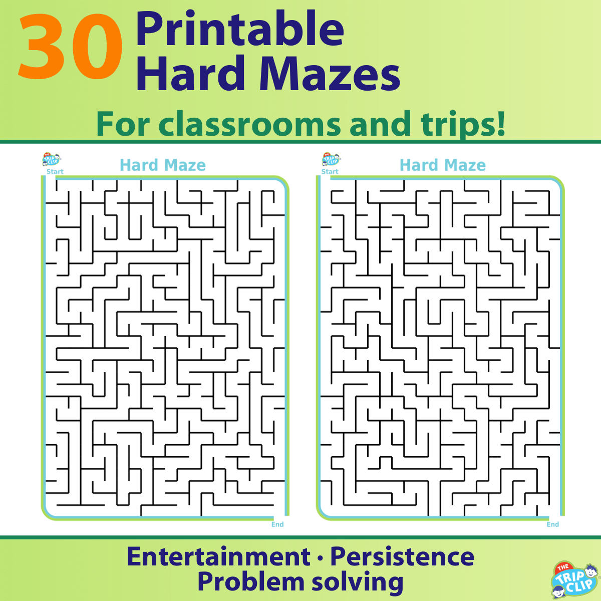30 Printable Mazes