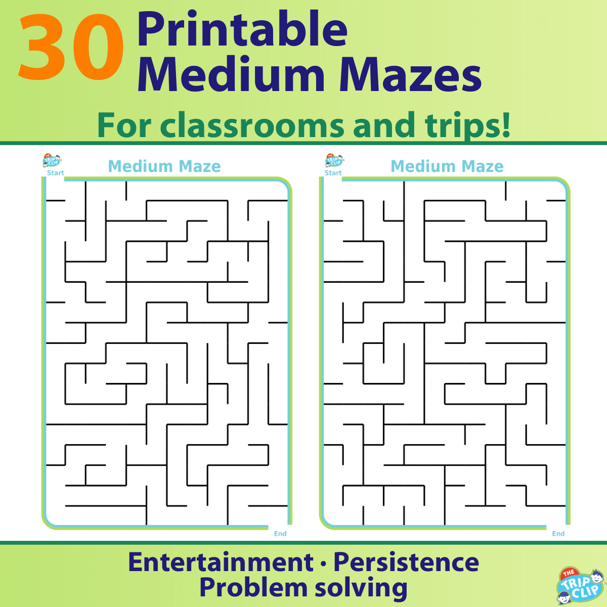 30 Printable Mazes