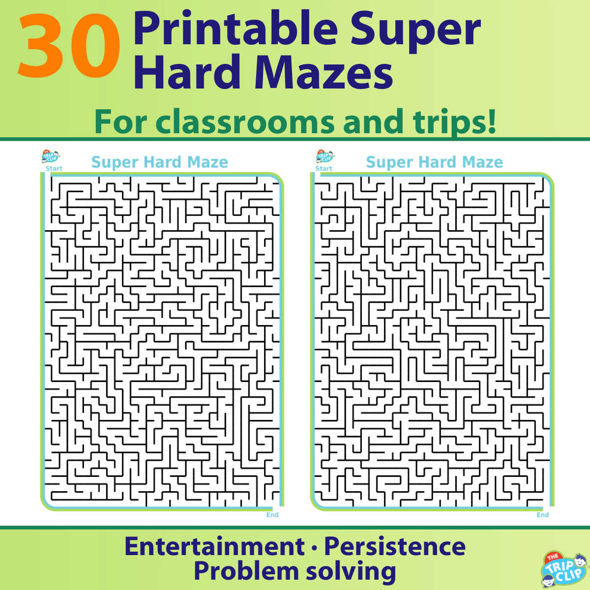 30 Printable Mazes