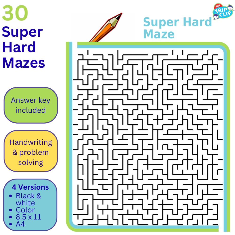 30 Printable Mazes