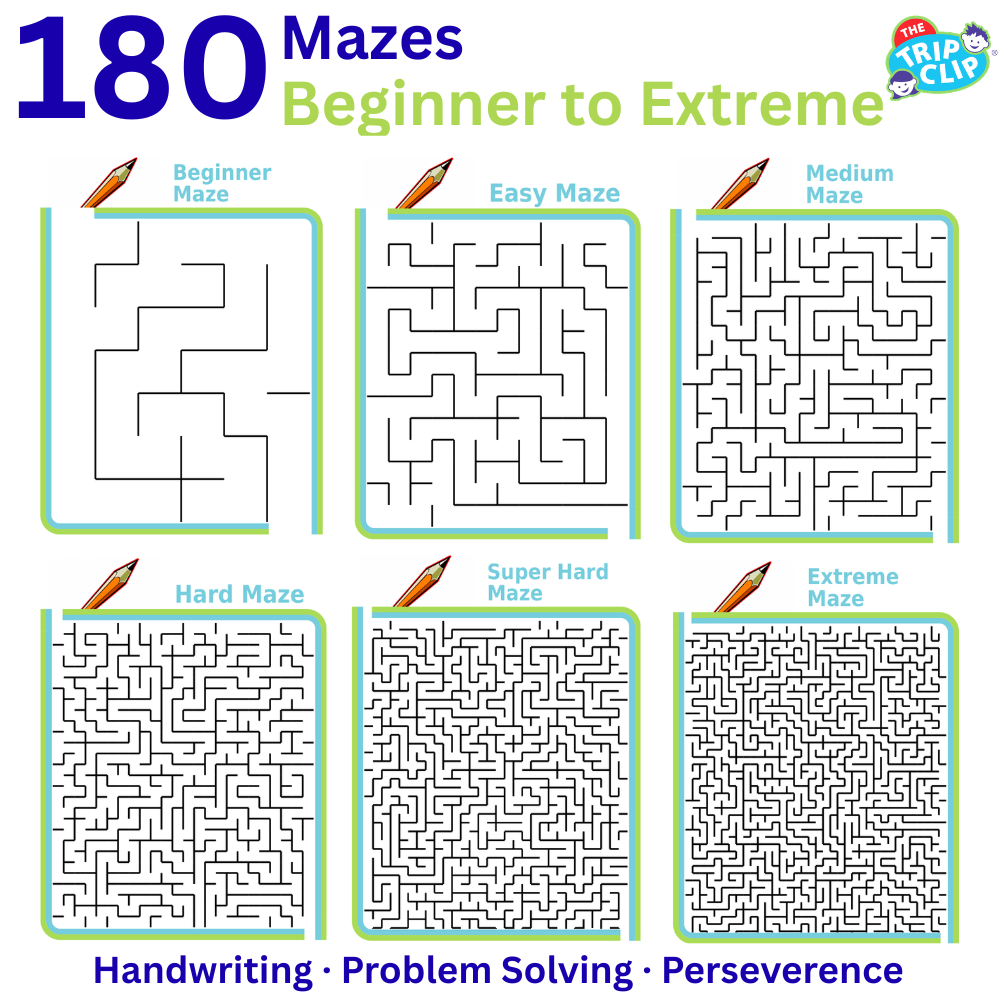 180 Printable Mazes