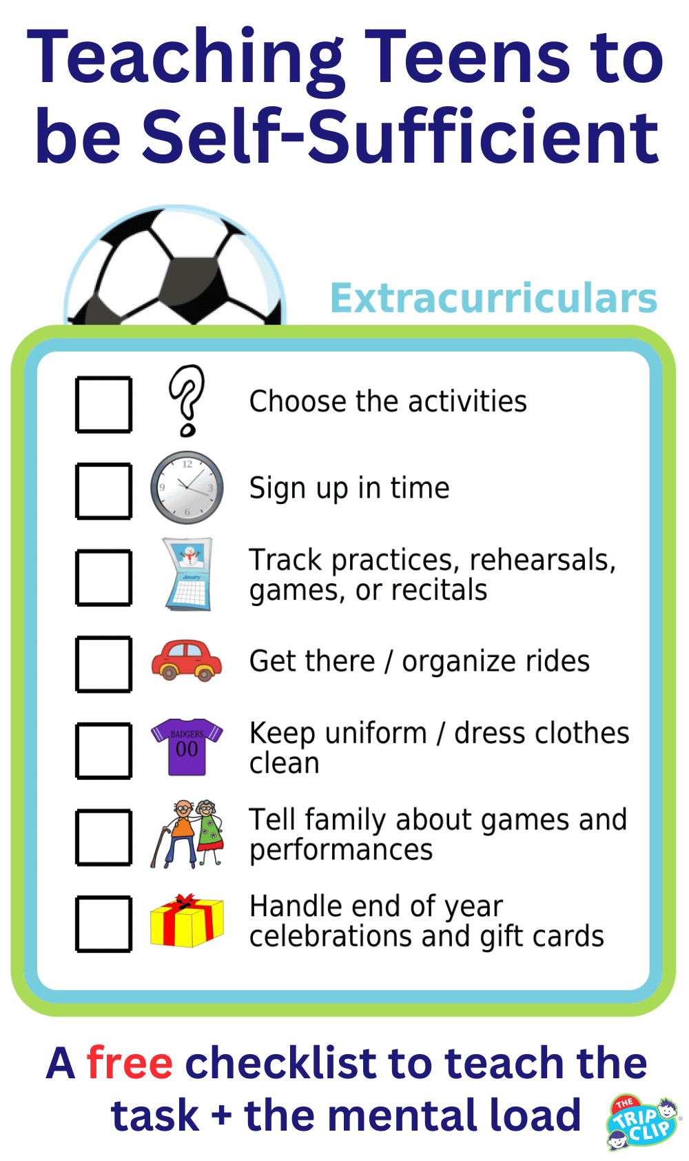 Picture checklist to teach kids to show kids all the steps in making a haircut appointment