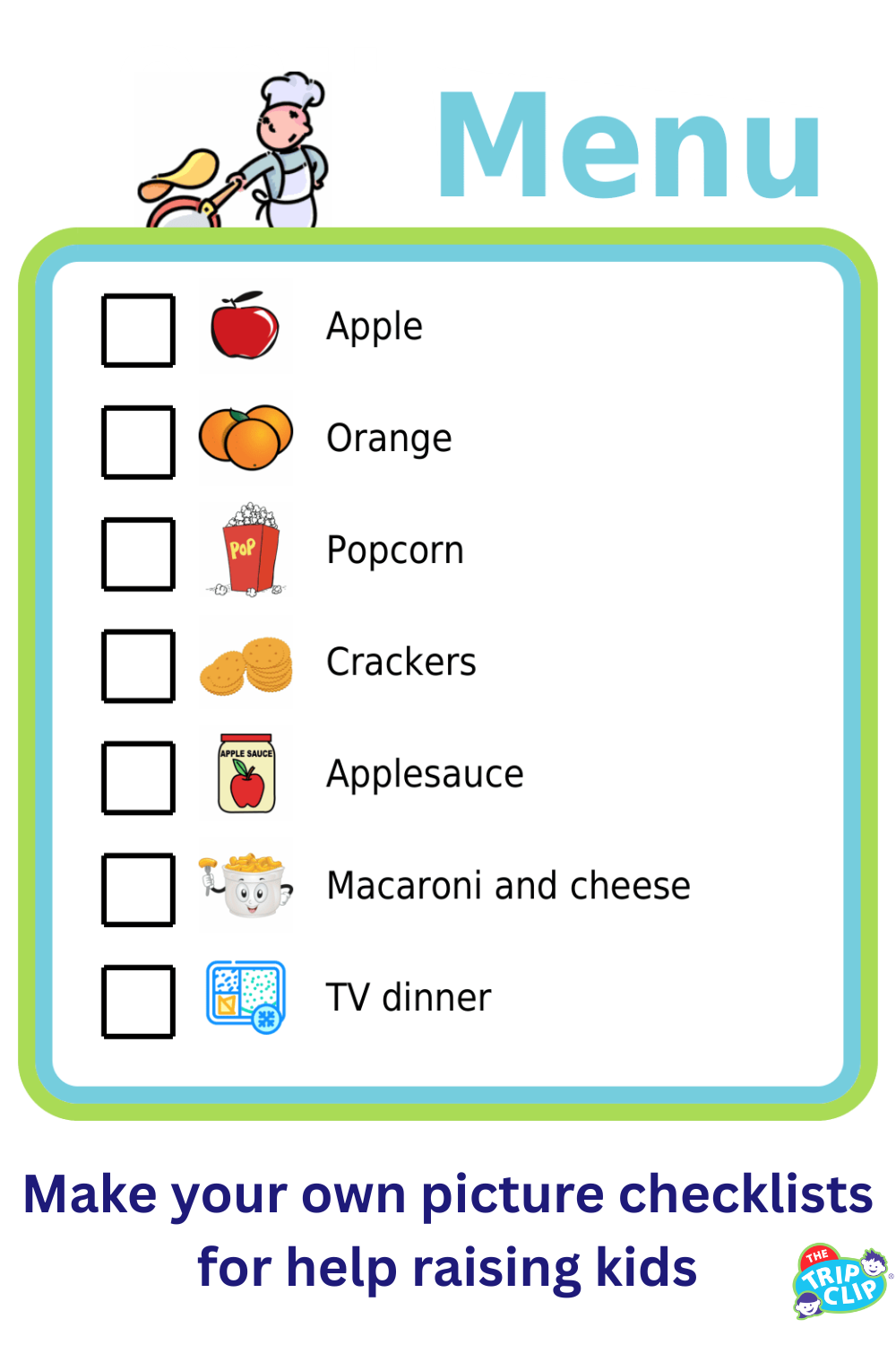 A picture list of comforting kid foods