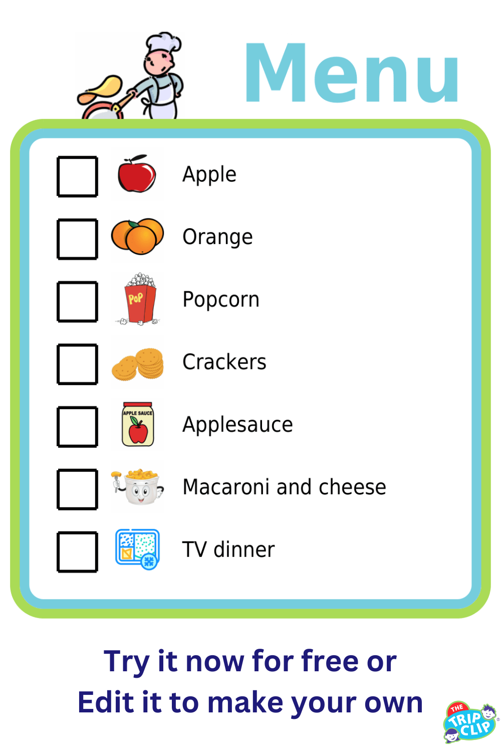 A picture list of comforting kid foods