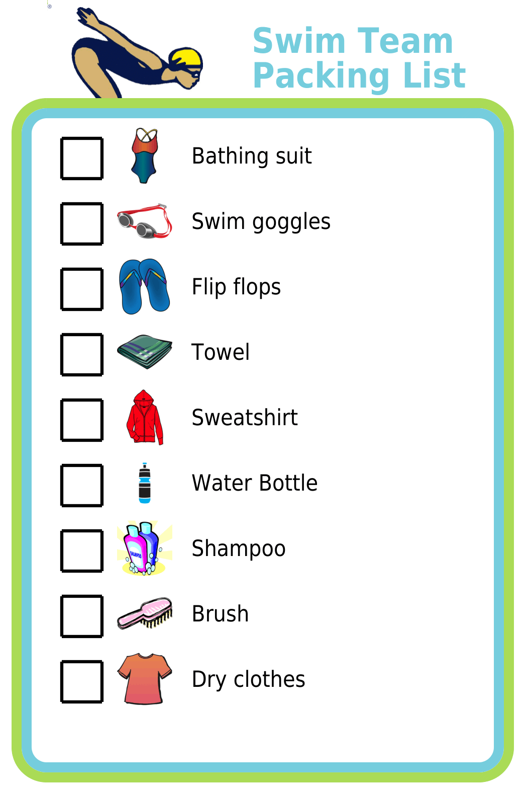 Make any picture checklist then print, laminate, magnetize, or use it on a mobile device.