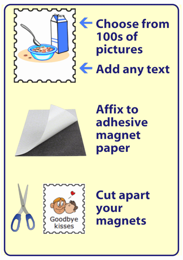 3 step directions for printing your own magnets