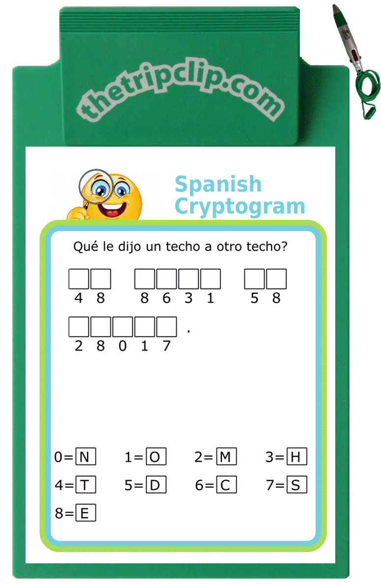 Secret message puzzle in spanish
