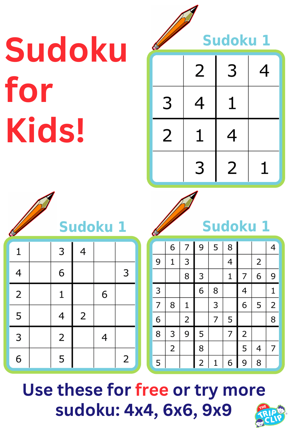 Sudoku puzzles for kids