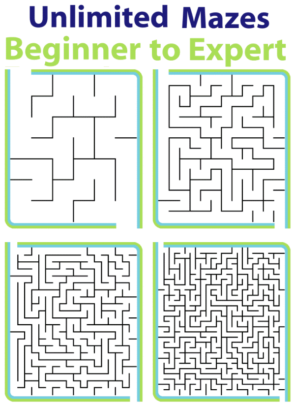 simple but difficult mazes