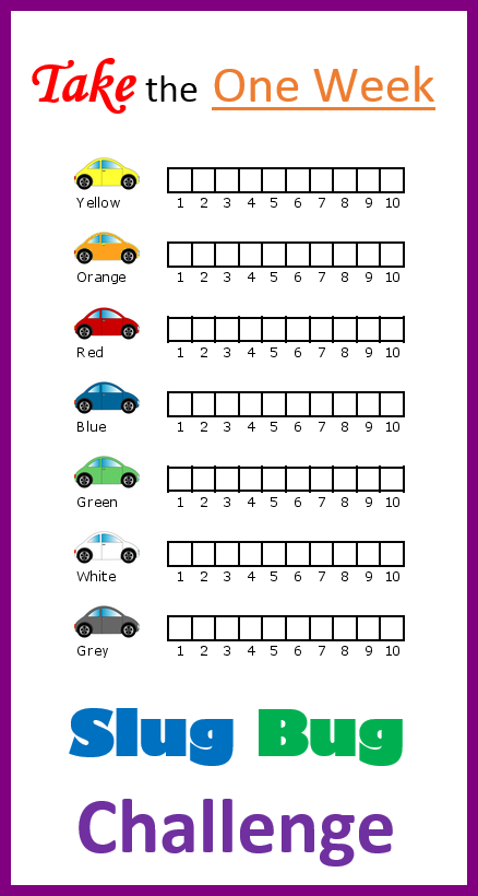 Slug Bug Punch Buggy Piggy Or Beetle This Printable Slug Bug Is Very Entertaining On Road Trips And Even Just Around Town