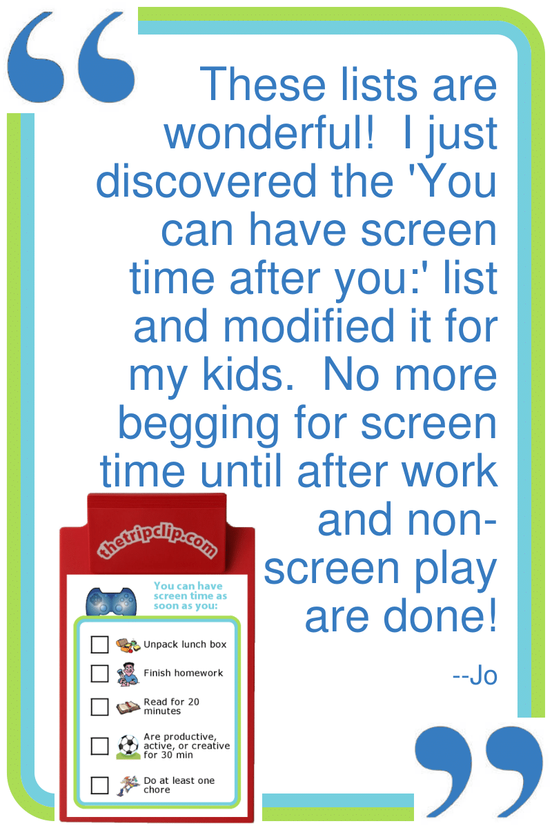 Positive review from customer (Jo) who modified it and successfully got kids to stop begging for screentime
